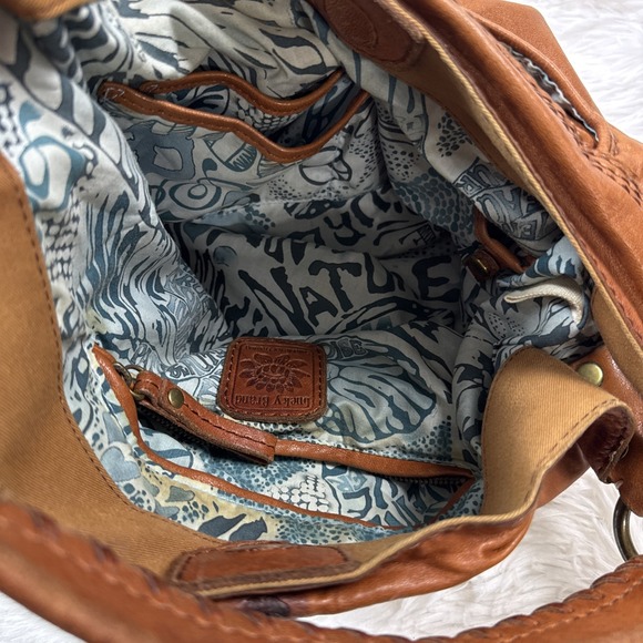 Lucky Brand Hobo Bag 100% Lamb Leather Reddish Brown Medium Purse - Picture 13 of 16